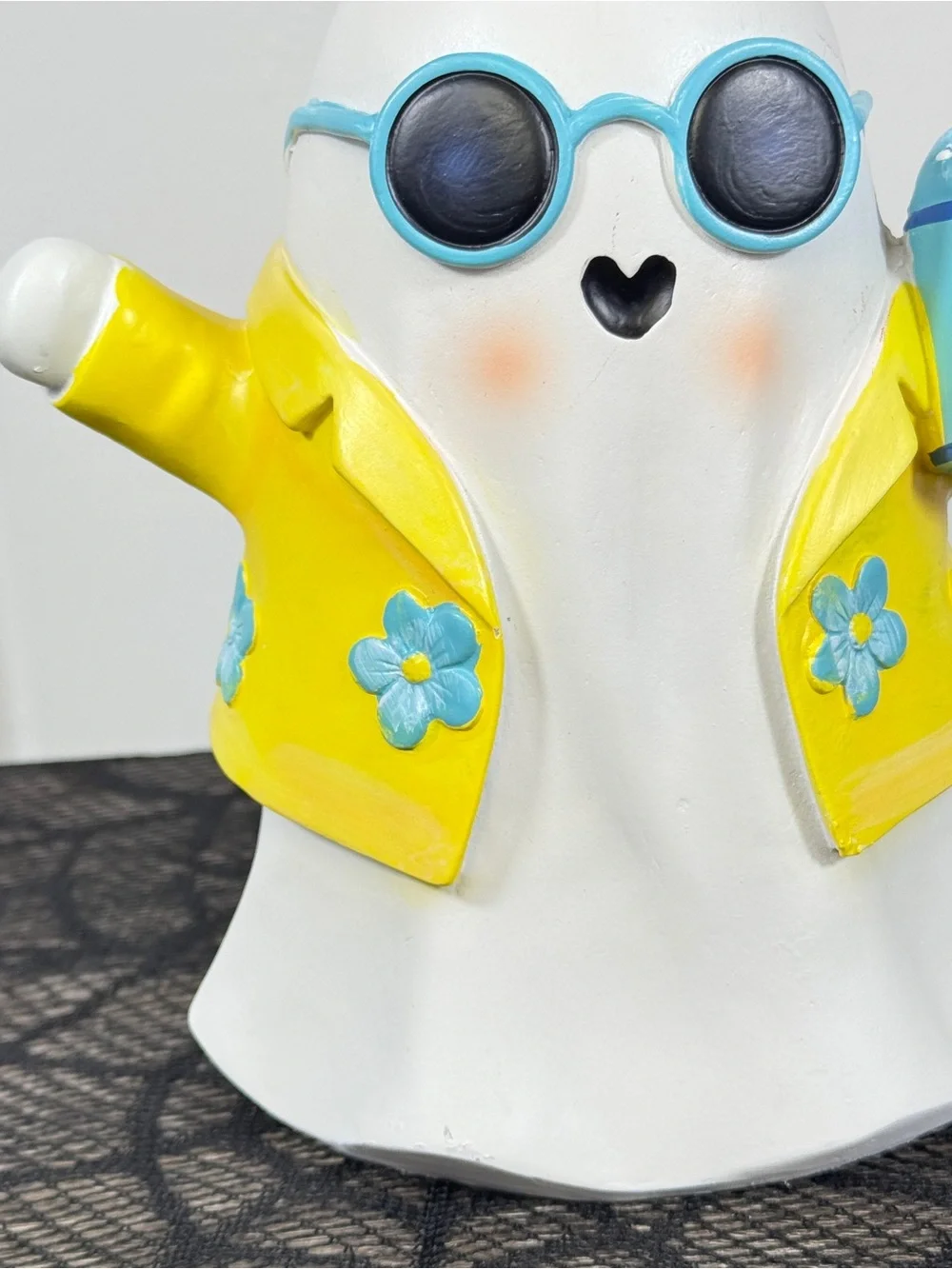 NEW Summerween Ghost with a Drink Halloween Decor